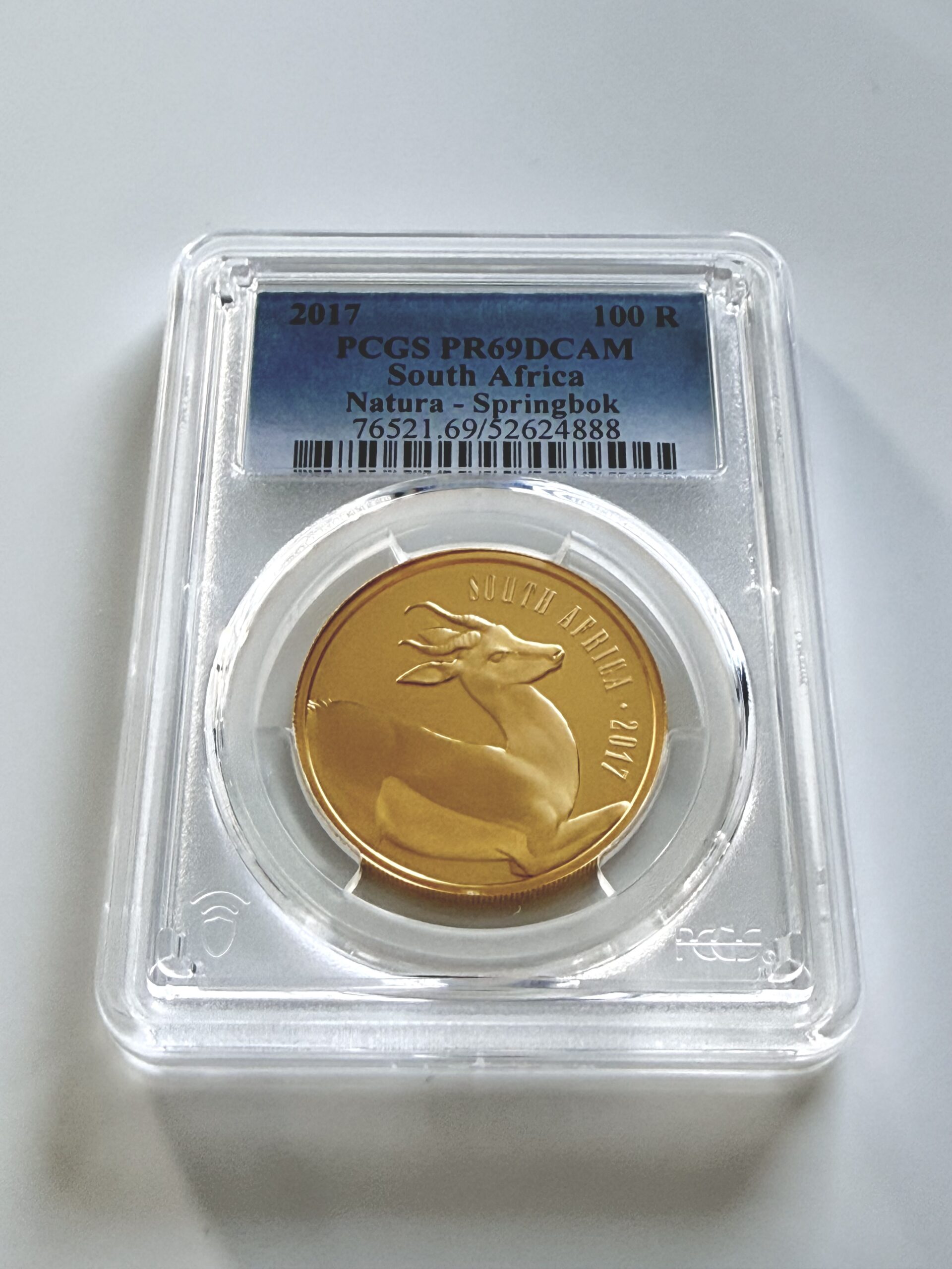 South Africa - 2017 - 100 Rand - Natura Springbok - Gold 1oz - Proof