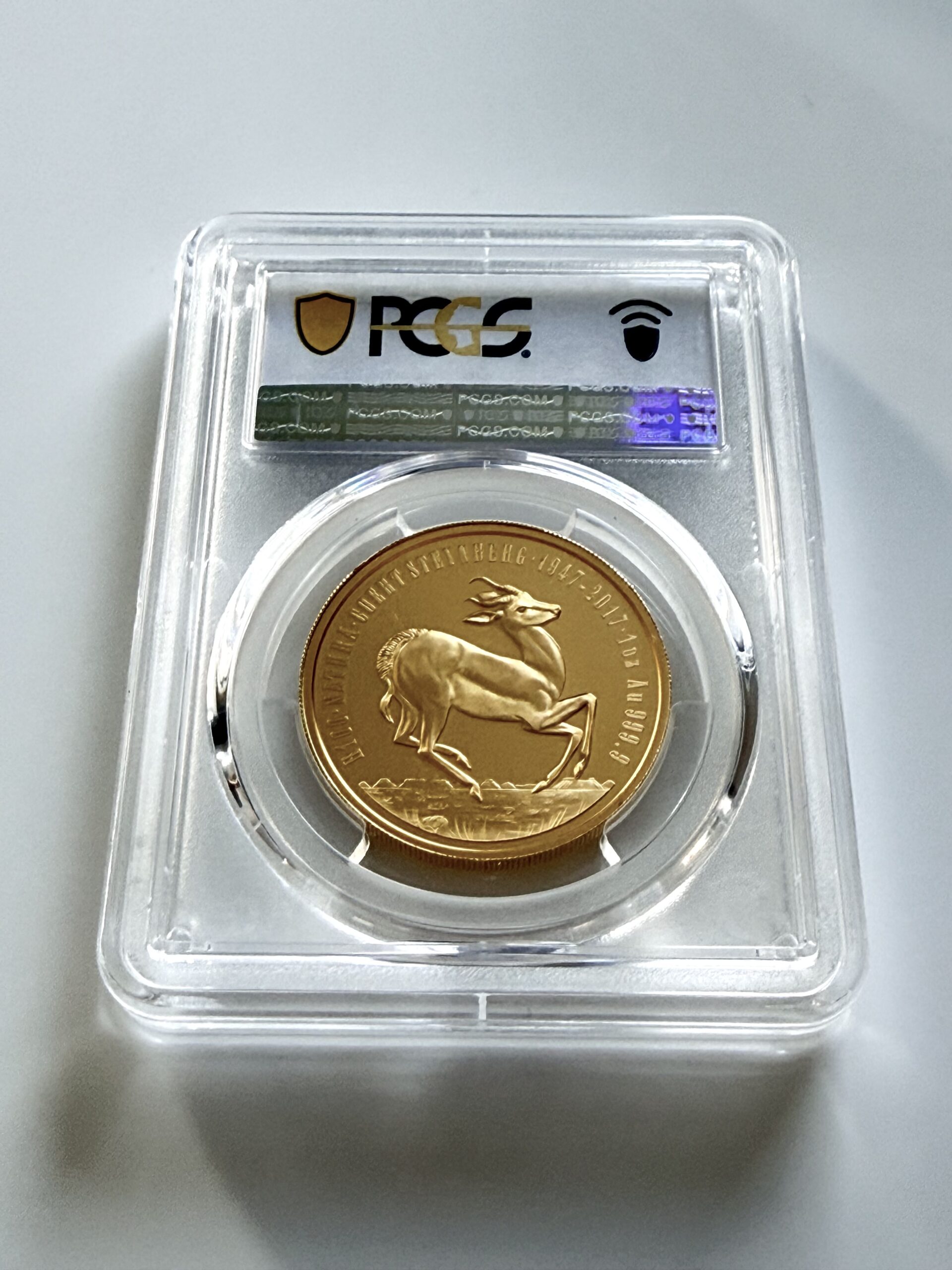 South Africa - 2017 - 100 Rand - Natura Springbok - Gold 1oz - Proof