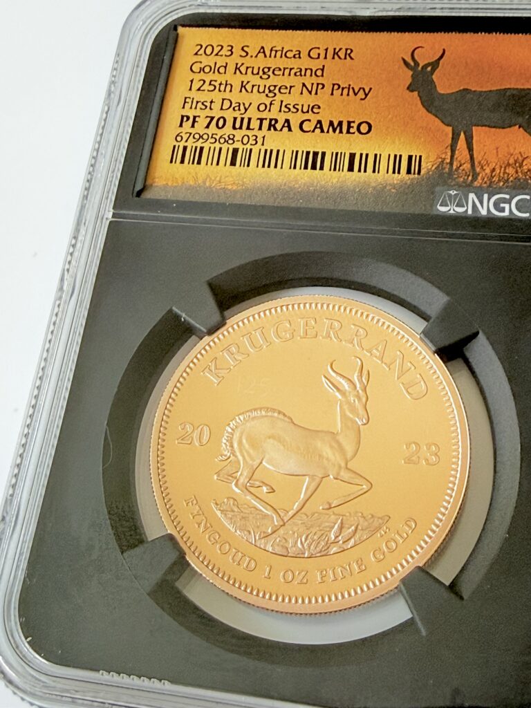 Südafrika 2023 Krugerrand 1 oz Gold Proof - 125th Kruger National Park Privy - NGC PF70 Ultra Cameo - First Day of Issue - Wasserthal RareCoin.Store