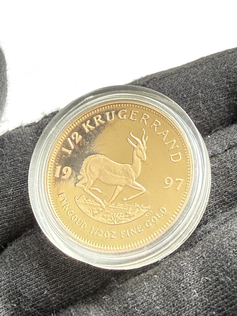 Südafrika 2001 1/2 Krügerrand Gold Proof – Springbock Motiv – 1/2 oz Feingold in Kapsel
