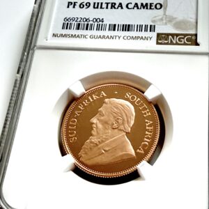 南非2006年克鲁格1/2盎司金质认证,NGC PF69 Ultra Cameo。
