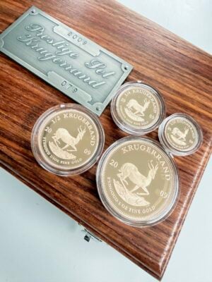 Sud Africa 2009 Krugerrand Prestige Set - 1 oz 1/2 oz 1/4 oz 1/10 oz Gold Proof - in cassa di legno