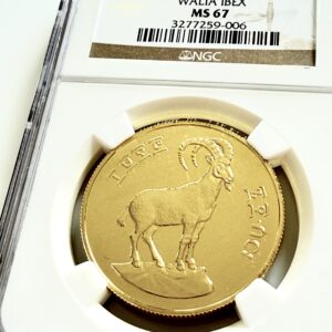 Äthiopien - EE1970 600 Birr Goldmünze - Walia Ibex - NGC MS67 - Cert 3277259-006