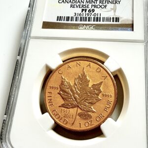 Zertifizierte Goldmünze 2011 Canada Maple Leaf G$50 Reverse Proof NGC PF 69 – Wasserthal RareCoin.Store.
