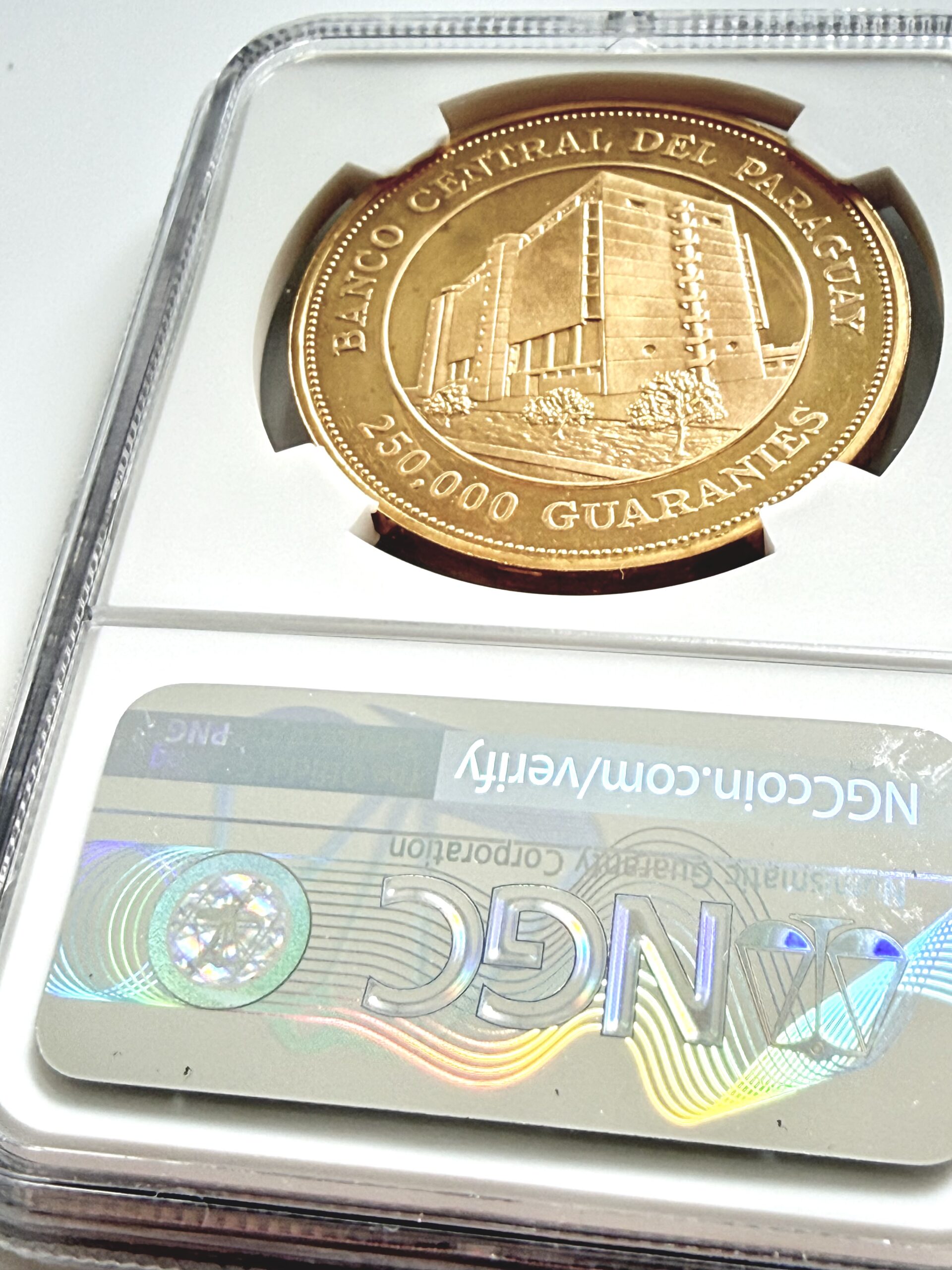 paraguay-1987-250000-guaranies-caballero-stroessner-ngc-pf67-ucam_2 Paraguay - 1987 - 250000 Guaranies Goldmünze - Caballero Stroessner - NGC PF67 Ultra Cameo - Cert 8663205-012