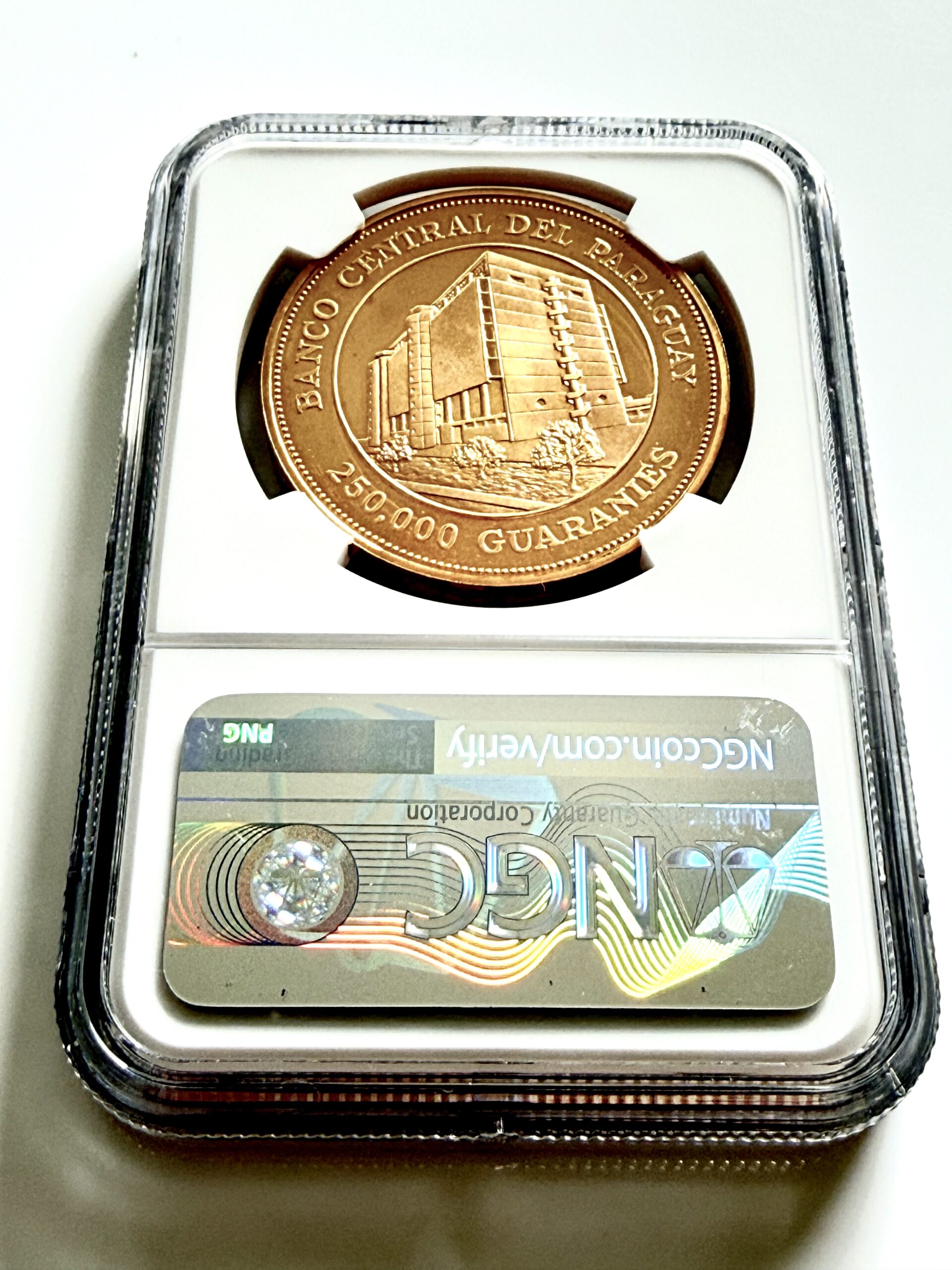 paraguay-1987-250000-guaranies-caballero-stroessner-ngc-pf67-ucam_4 Paraguay - 1987 - 250000 Guaranies Goldmünze - Caballero Stroessner - NGC PF67 Ultra Cameo - Cert 8663205-012