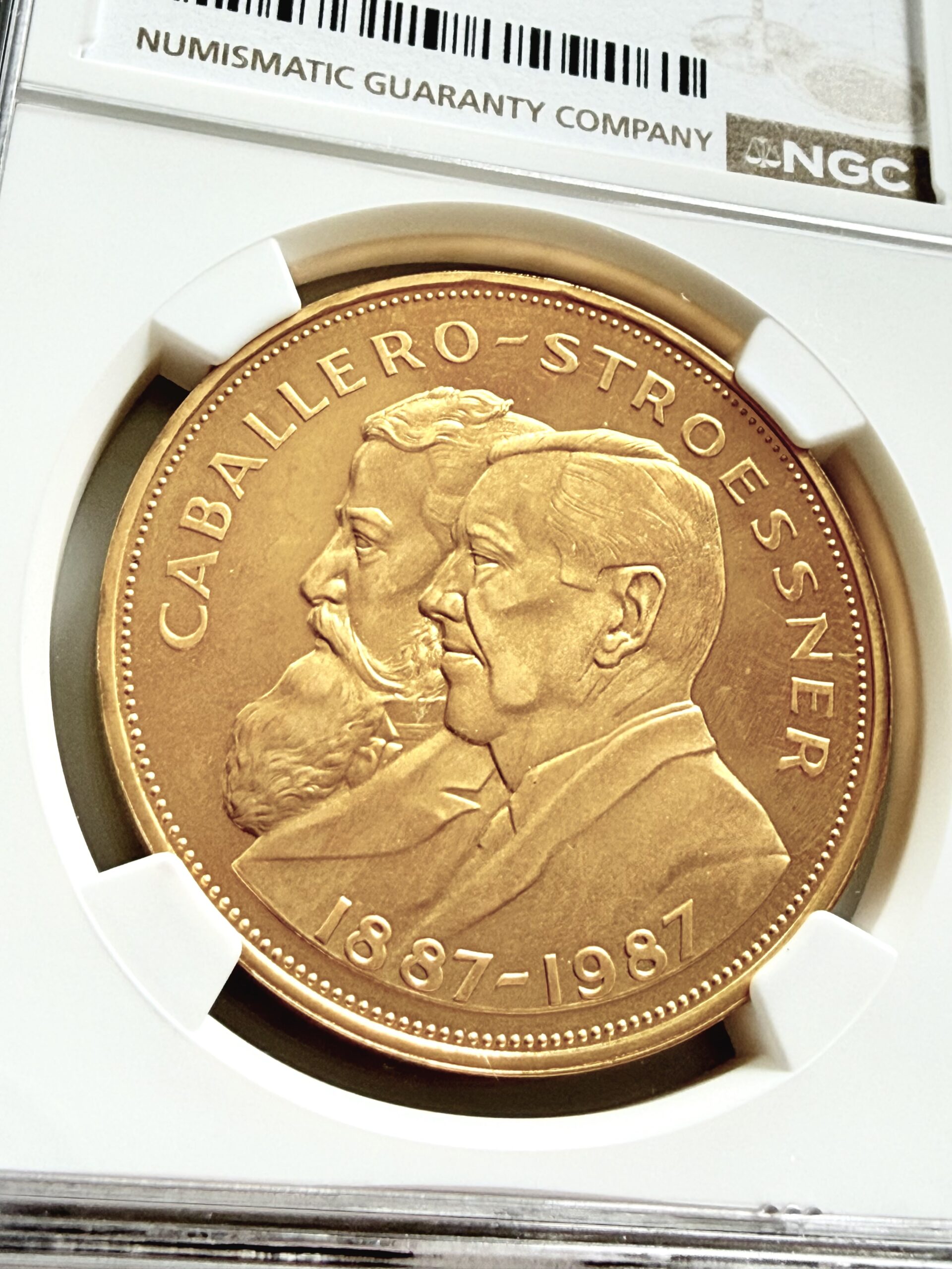 paraguay-1987-250000-guaranies-caballero-stroessner-ngc-pf67-ucam_5 Paraguay - 1987 - 250000 Guaranies Goldmünze - Caballero Stroessner - NGC PF67 Ultra Cameo - Cert 8663205-012