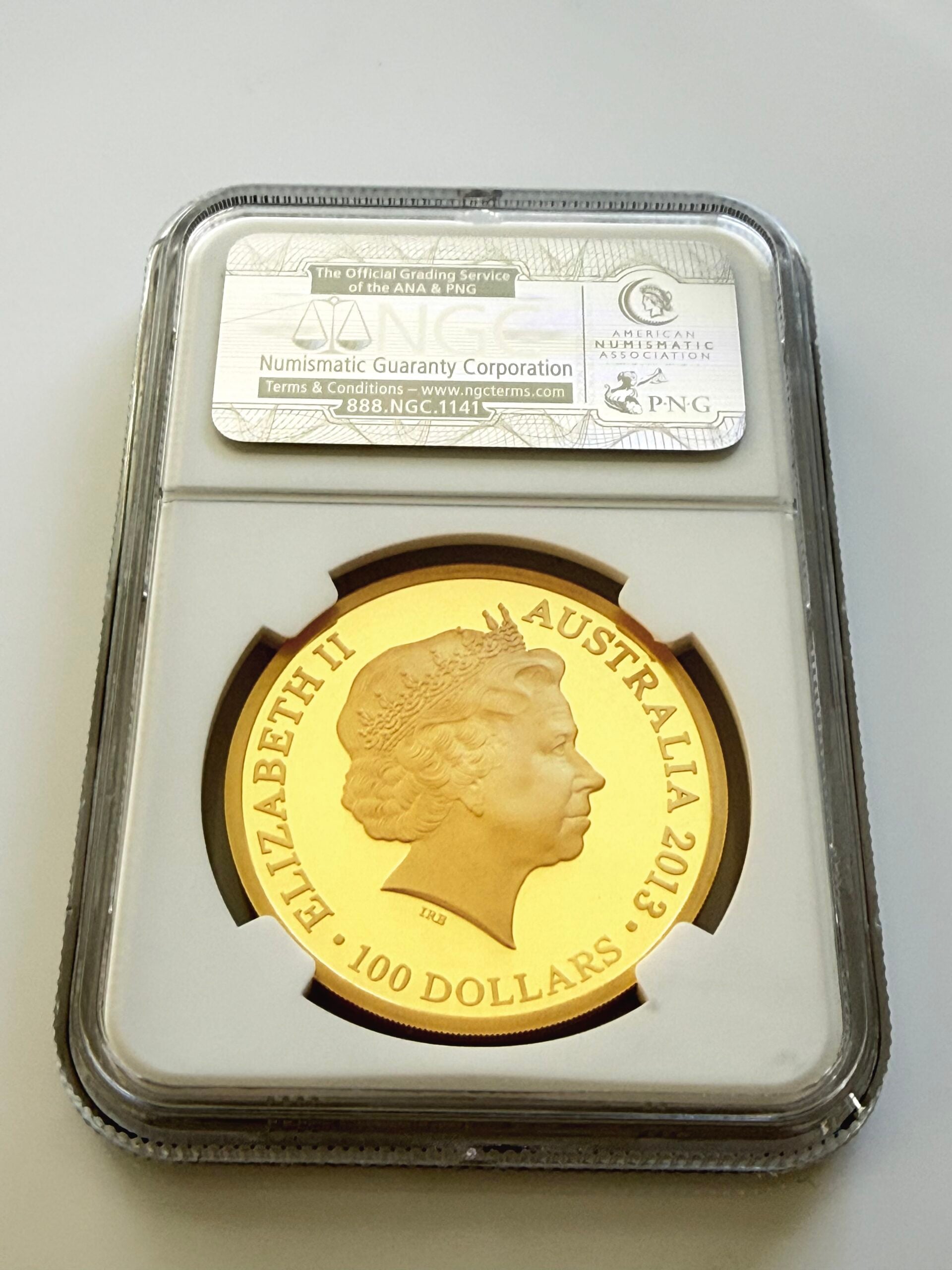 2013 Kangaroo 20th Anniversary Gold Proof 1 oz NGC PF70