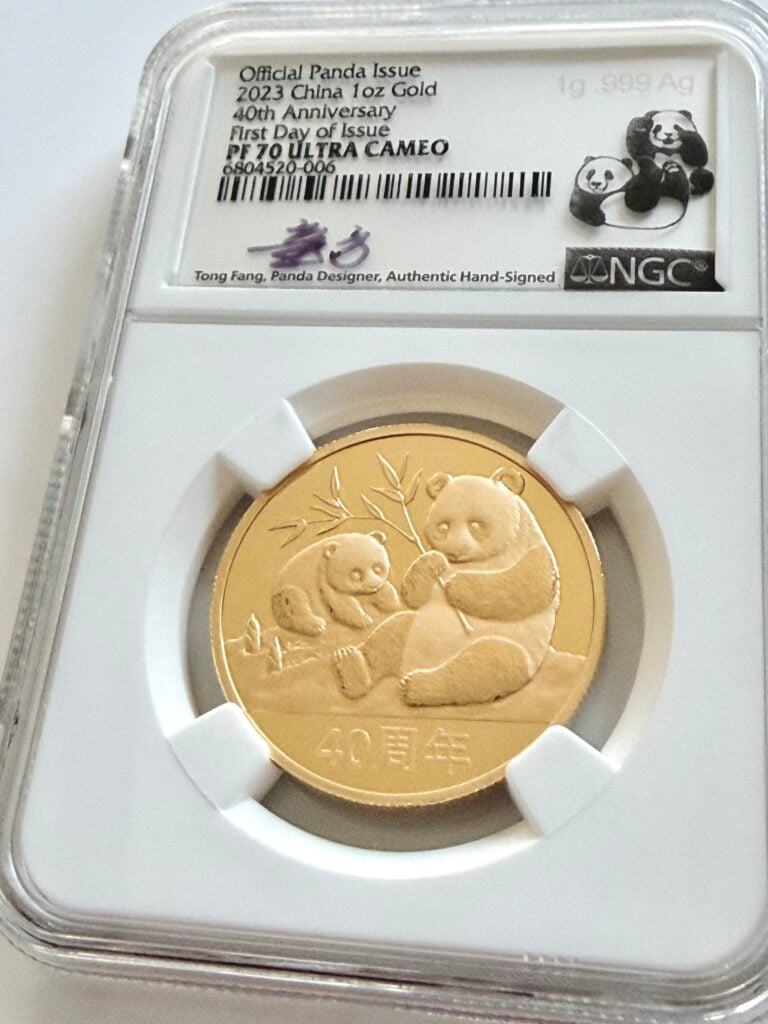 China - 2023 - 40 Years of the Panda - 1 oz Gold - Proof - NGC