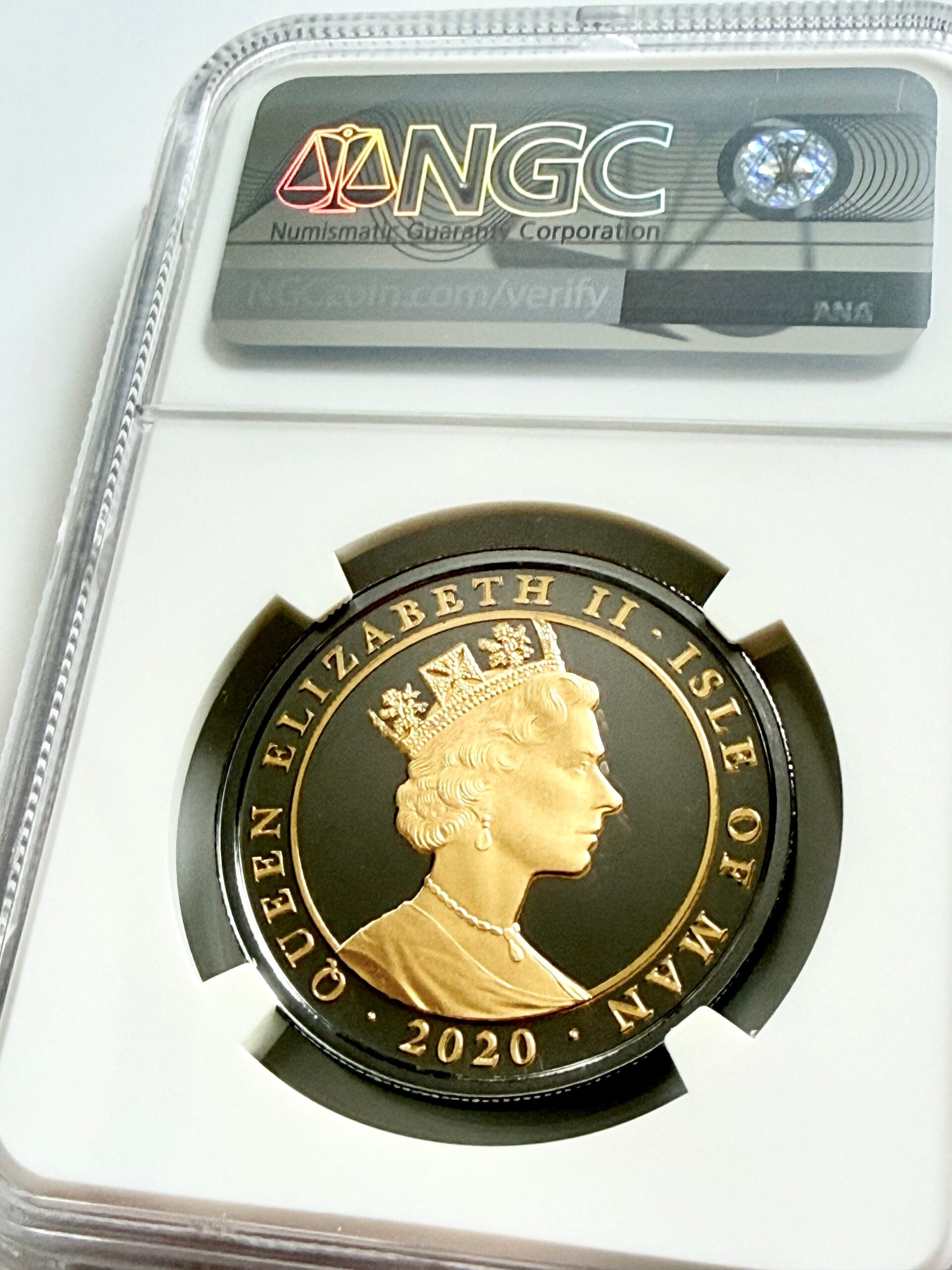 Isle of Man 2020 Penny Black Gold PF70 Ultra Cameo