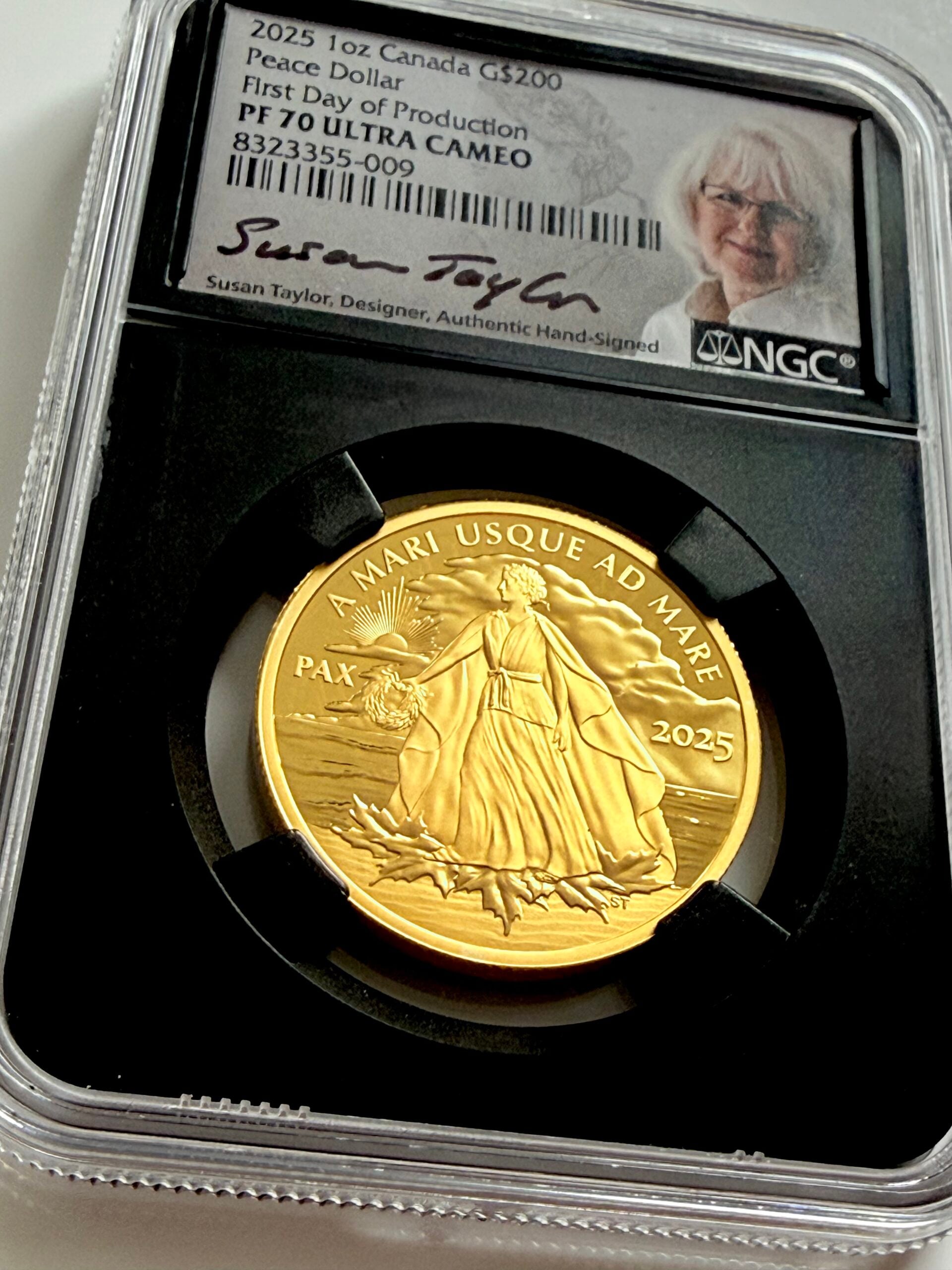 Canada - 2025 - 200 Dollars - Peace Dollar - 1 oz Gold - Proof