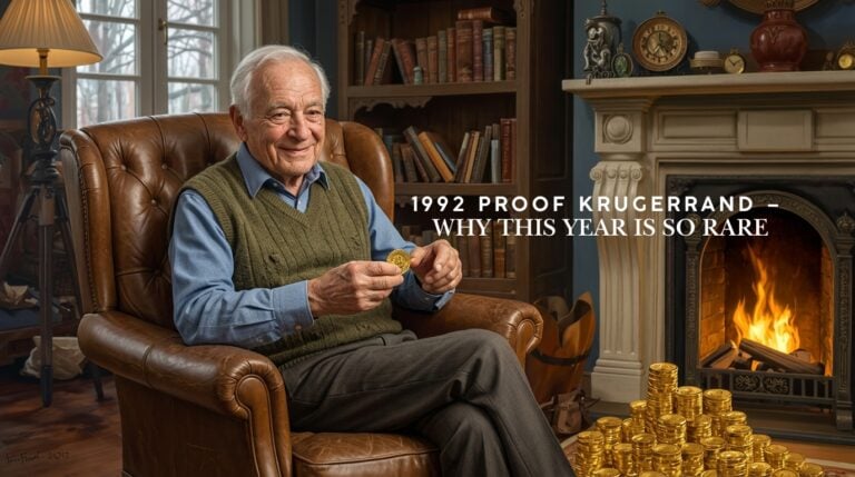 Krugerrand 1992 Proof, rara moneta da collezione con bassa tiratura e particolare significato numismatico.