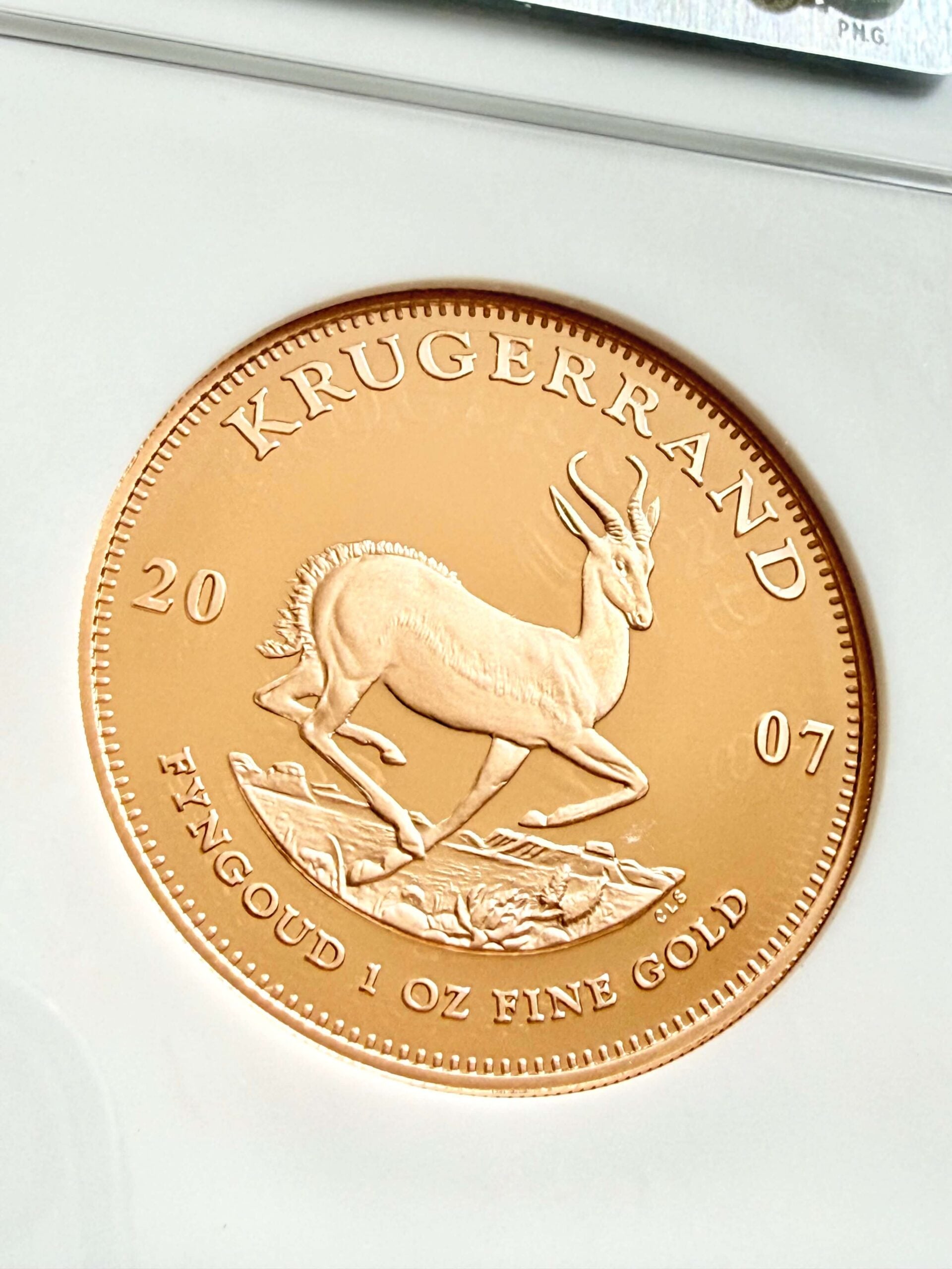 Krugerrand 2007 Proof 40th Anniversary NGC PF70 Ultra Cameo in certified slab