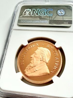 2006年克鲁格1盎司PF69 Avers 2006年克鲁格1盎司金质精制NGC PF69 Ultra浮雕海豹,附保罗·克鲁格肖像