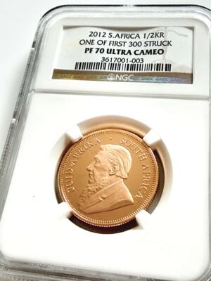 2012年克鲁格1/2盎司金质精制NGC PF70 Ultra Cameo Top Pop Avers,配保罗·克鲁格肖像