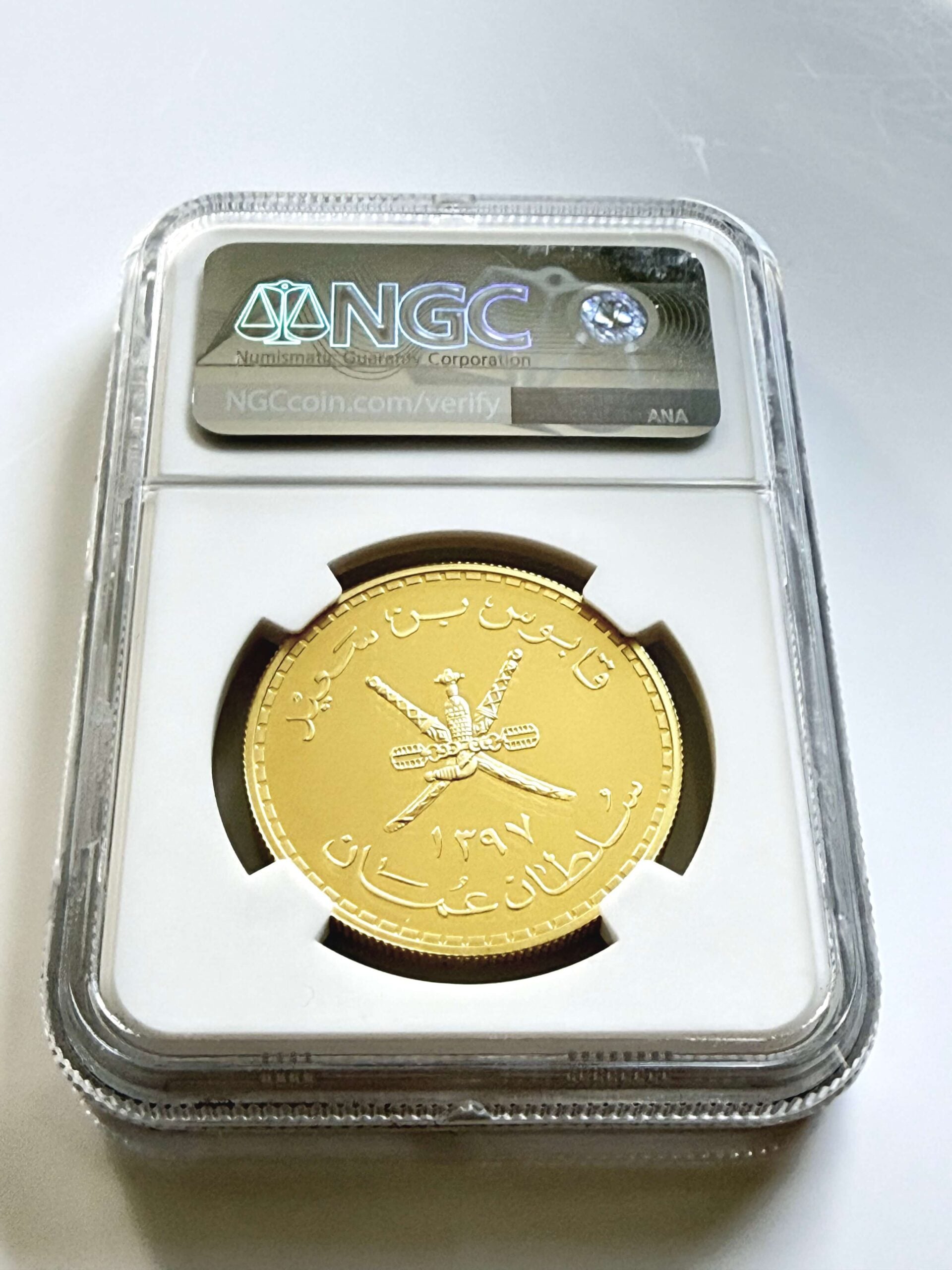 Oman 1976 75 Rials Gold Coin Arabian Tahr NGC PF69 Ultra Cameo