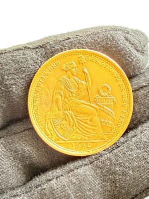 秘鲁 1962年 50枚金鞋 利马铸币厂