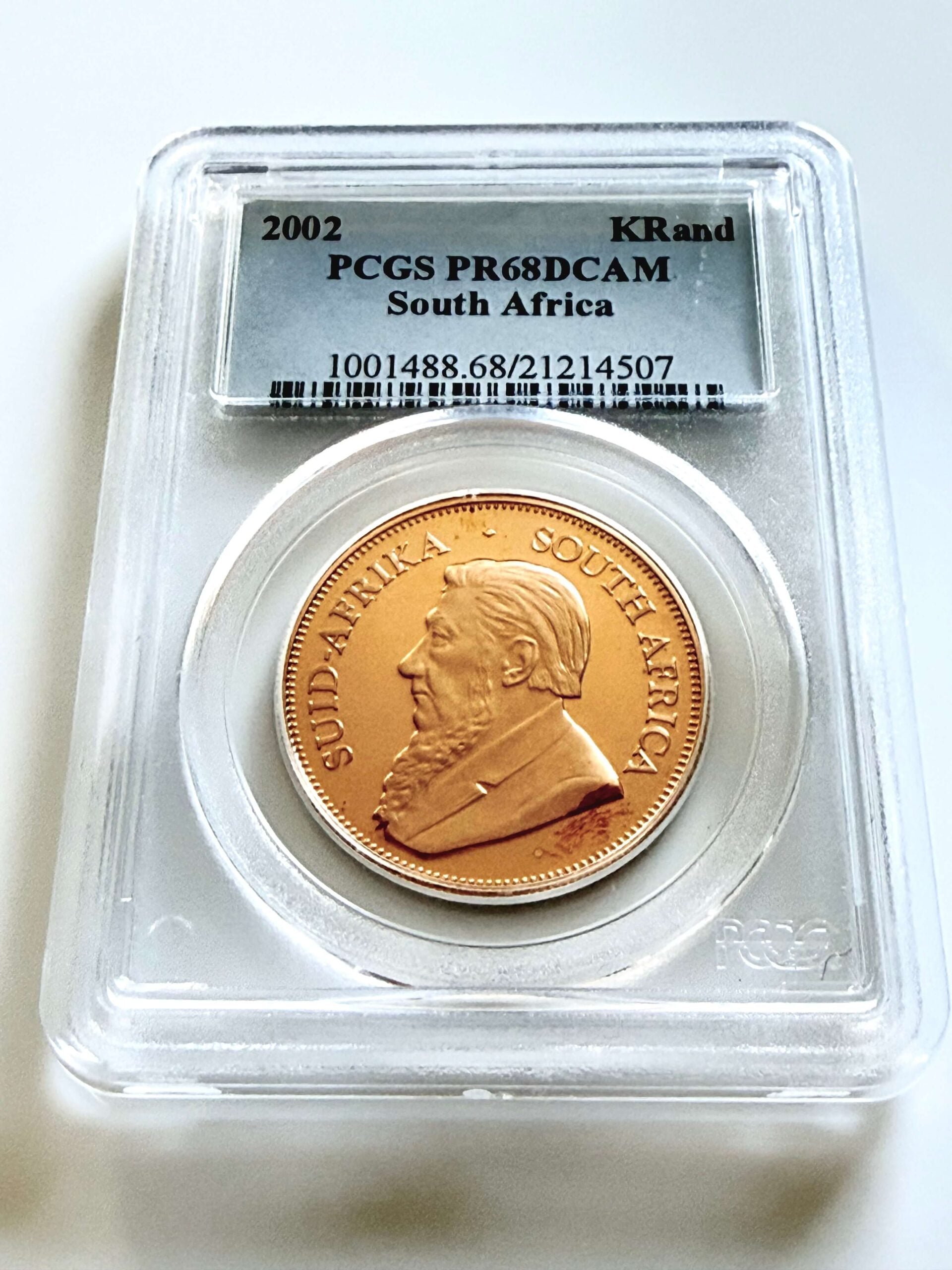 Krügerrand 2002 1 oz Gold Proof Paul Kruger im PCGS Slab
