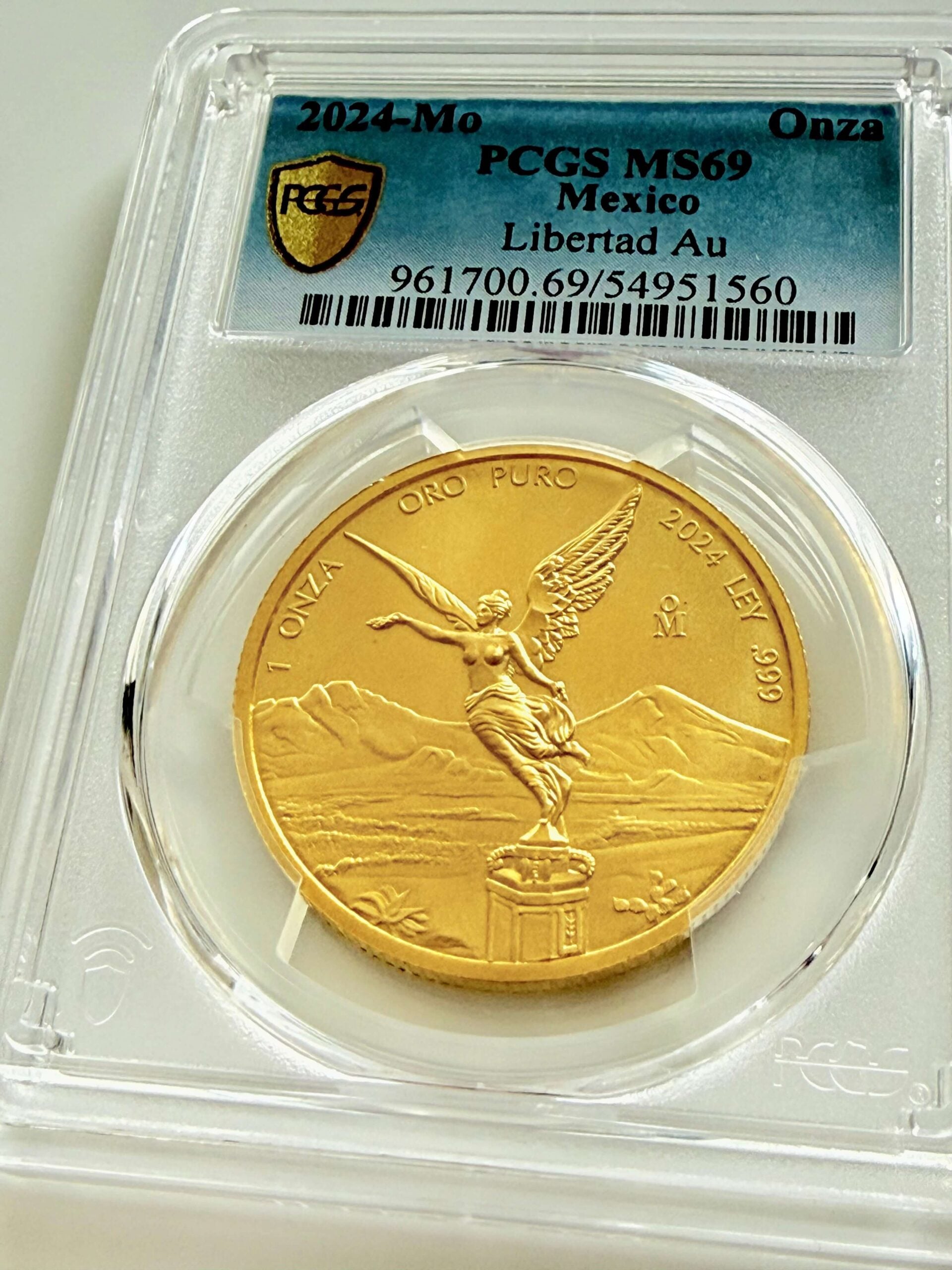 UVERcup 金メダル 2024 2024 Libertad 1 oz Gold PCGS MS69 | Wasserthal RareCoin.Store